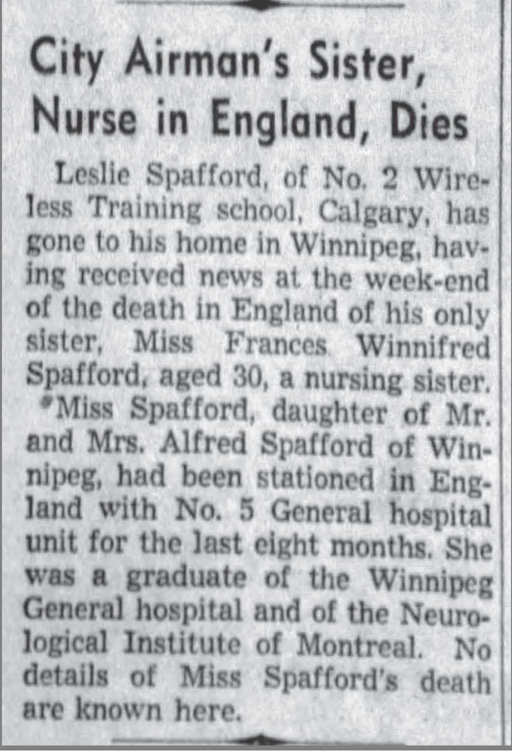 Frances Winnifred Spafford