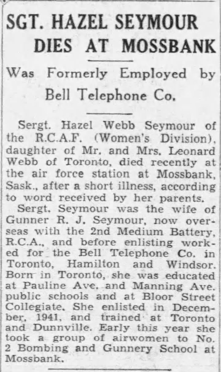 Hazel Winnifred Seymour